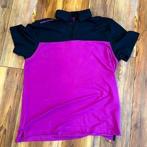 Under Armour “cold gear” golf shirt. LG